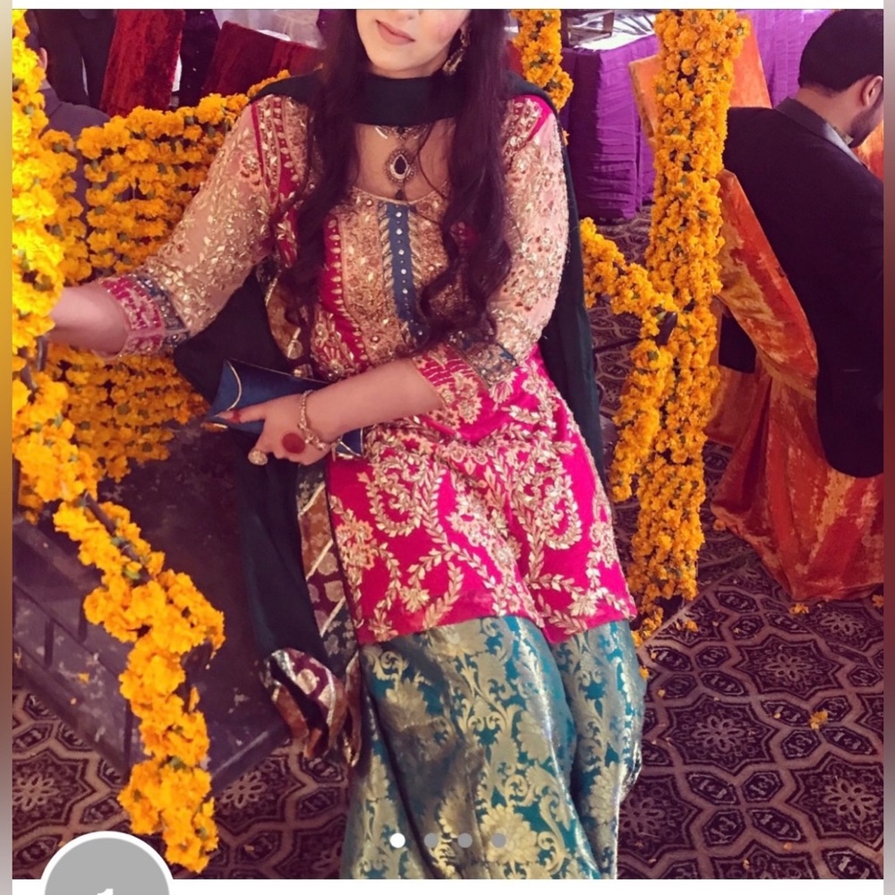 Formal Pakistani Indian Bollywood Gharara desi Salwar Kameez Lehnga Kurti